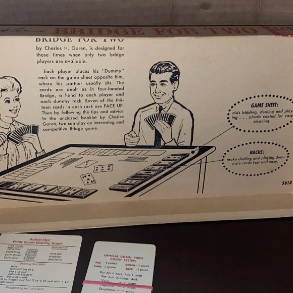 Milton Bradley's Bridge Card Game vintage 1964 Goren's Fine Edition - Picture 3 of 6